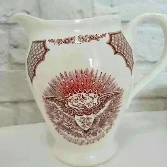 VTG ALFRED MEAKIN FAIR WINDS 7 1/2 WATER PITCHER BOWL SALT SET - Picture 5 of 16